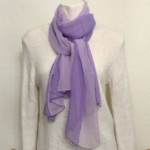 NWOT sheer silk scarf